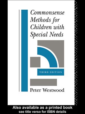 cover image of Commonsense Methods for Children with Special Needs